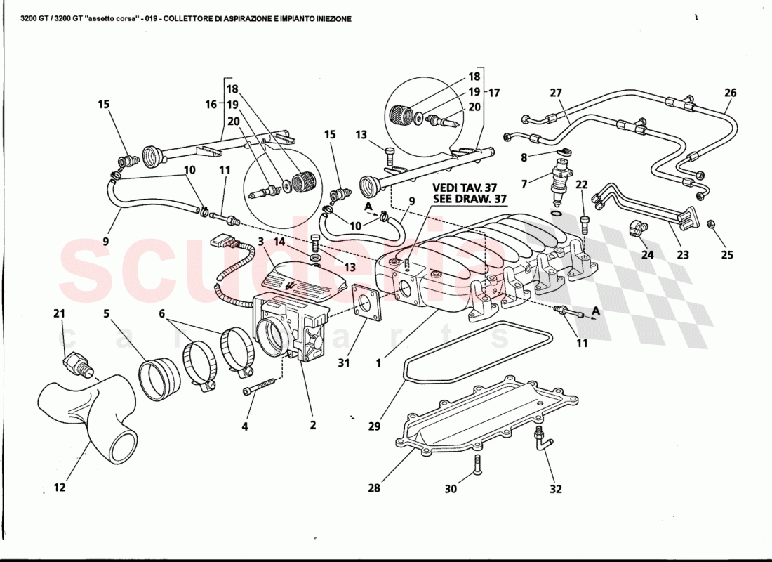 INTEKE MANIFOLD AND INJECTION SYSTEM of Maserati Maserati 3200 GT / Assetto Corsa