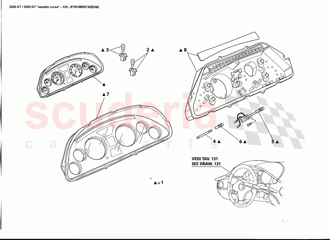 INSTRUMENTATION of Maserati Maserati 3200 GT / Assetto Corsa