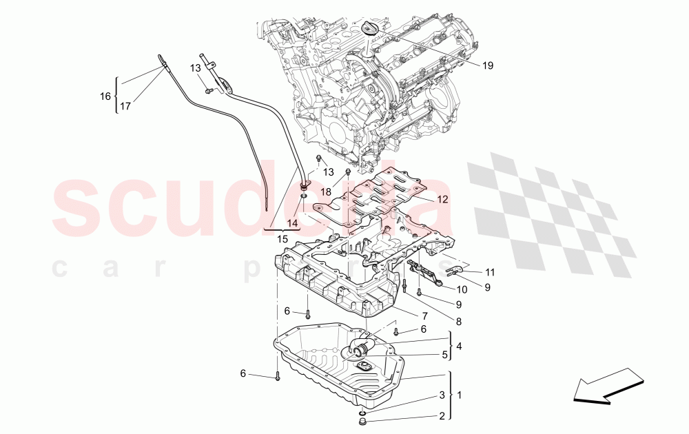 LUBRICATION SYSTEM: CIRCUIT AND COLLECTION of Maserati Maserati Ghibli (2014-2016) Diesel