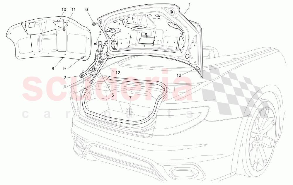 REAR LID of Maserati Maserati GranCabrio (2016+) MC