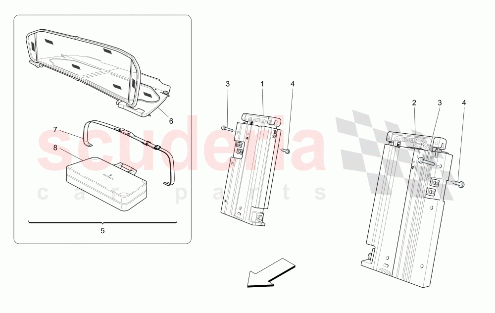 ELECTRICAL CAPOTE: ROLL BAR AND ACCESSORIES of Maserati Maserati GranCabrio (2013+)