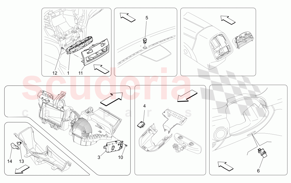 A/C UNIT: ELECTRONIC CONTROL of Maserati Maserati Ghibli (2017+)