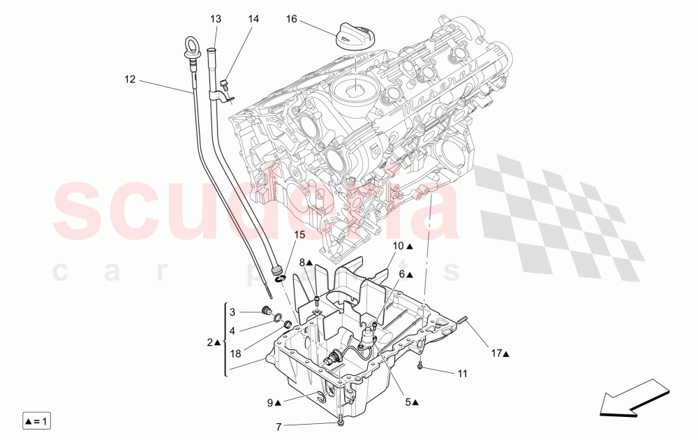 LUBRICATION SYSTEM: CIRCUIT AND COLLECTION of Maserati Maserati Ghibli (2014-2016)