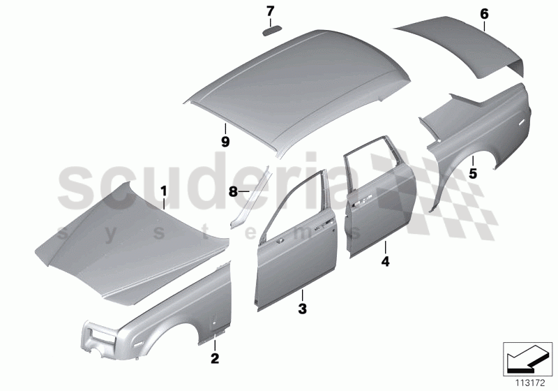 OUTER PANEL of Rolls Royce Rolls Royce Phantom