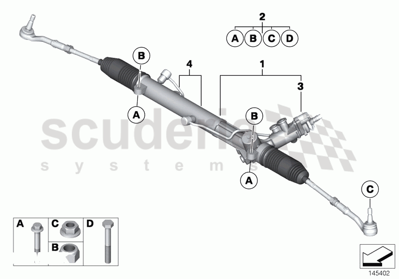 Hydro steering box of Rolls Royce Rolls Royce Phantom Drophead Coupe