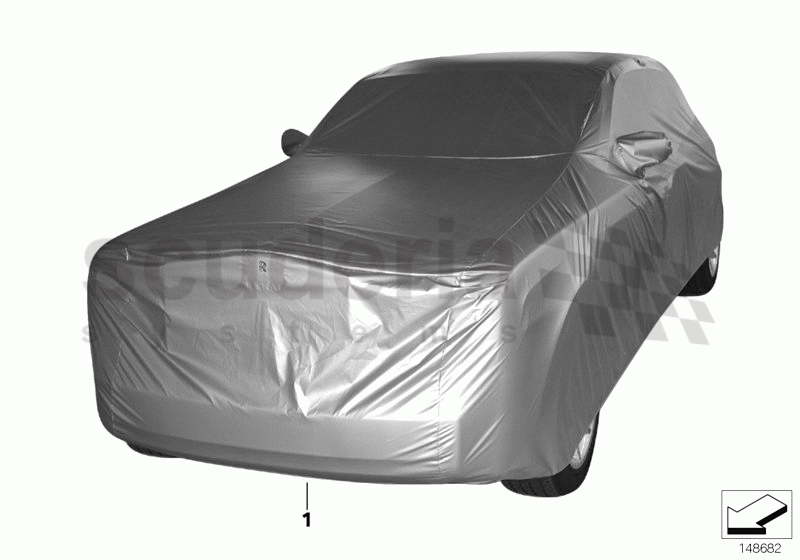 Car cover, exterior of Rolls Royce Rolls Royce Phantom