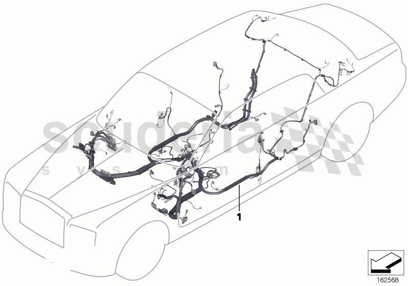 Main wiring harness of Rolls Royce Rolls Royce Phantom