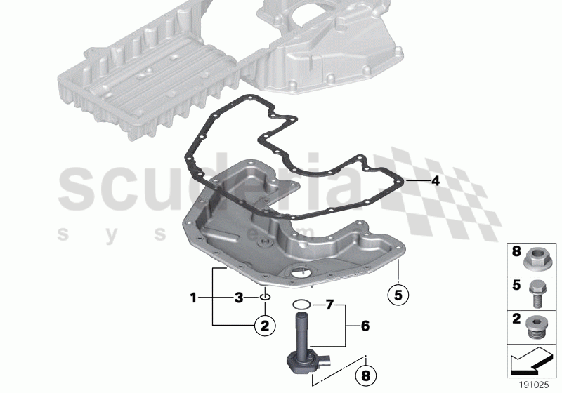 Oil pan bottom part, oil level indicator of Rolls Royce Rolls Royce Phantom Coupe