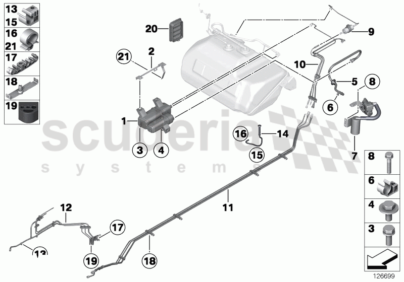 Fuel tank breather line/carbon canister of Rolls Royce Rolls Royce Phantom