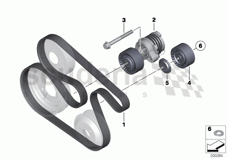 Belt Drive Water Pump/Alternator of Rolls Royce Rolls Royce Ghost Series I (2009-2014)