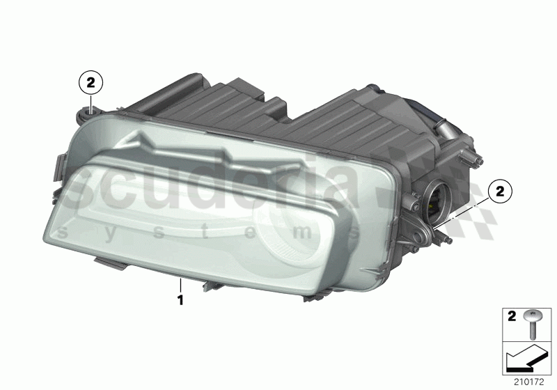 Headlight of Rolls Royce Rolls Royce Ghost Series I (2009-2014)