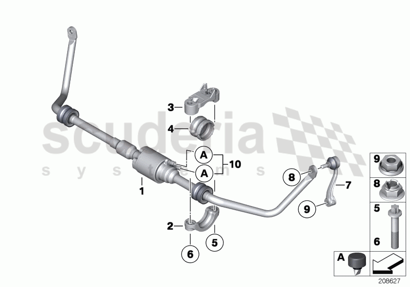 Front stabilizer bar/Dynamic Drive of Rolls Royce Rolls Royce Ghost Series I (2009-2014)