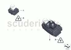 Switch window lifter of Rolls Royce Rolls Royce Ghost Series I (2009-2014)