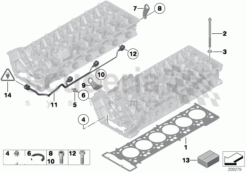 Cylinder Head/Mounting parts of Rolls Royce Rolls Royce Ghost Series I (2009-2014)