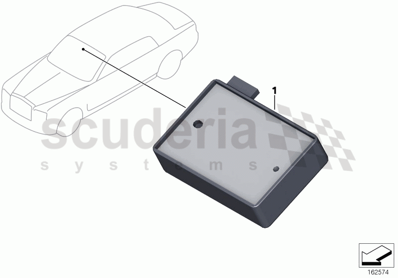 Rain sensor, single components of Rolls Royce Rolls Royce Phantom