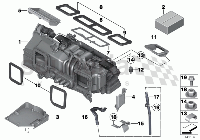 Add-on parts, heater/air conditioning of Rolls Royce Rolls Royce Phantom Drophead Coupe