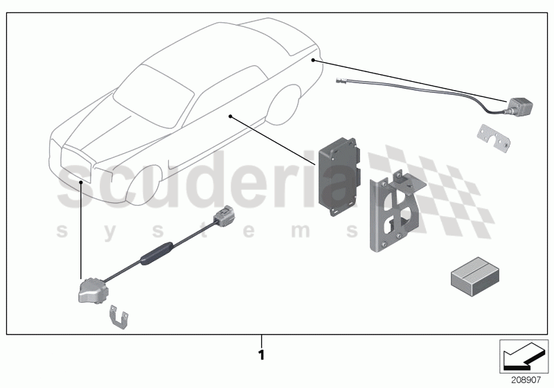 Retrofit front + rear camera system of Rolls Royce Rolls Royce Phantom Coupe