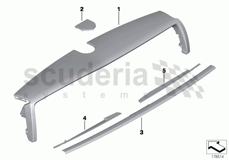 Instrument panel cover of Rolls Royce Rolls Royce Phantom