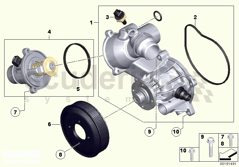 Waterpump - Thermostat of Rolls Royce Rolls Royce Phantom Coupe