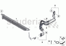 Engine oil cooler/oil cooler line of Rolls Royce Rolls Royce Phantom