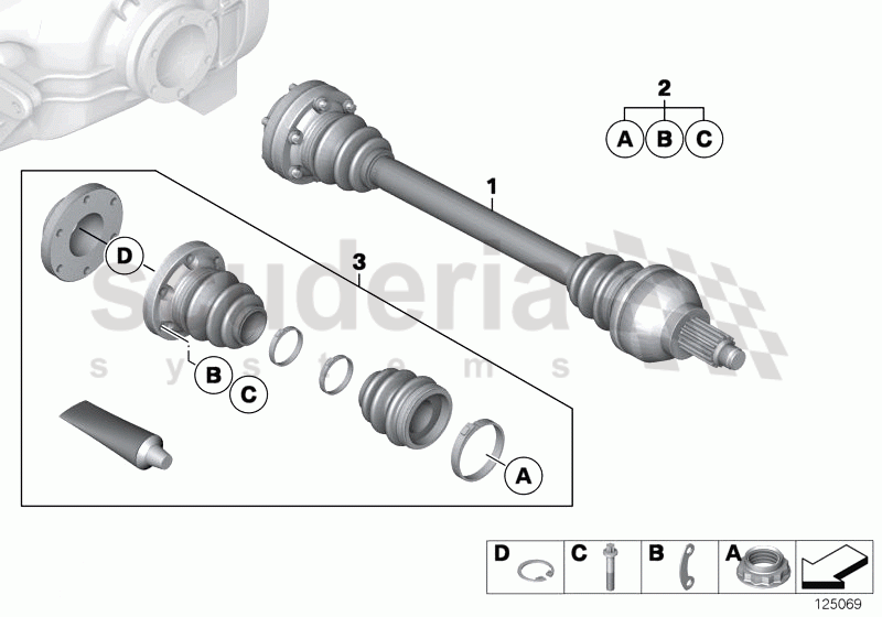 Output shaft of Rolls Royce Rolls Royce Phantom