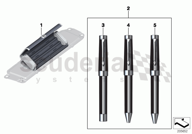 Pen set, Bespoke of Rolls Royce Rolls Royce Phantom Extended Wheelbase