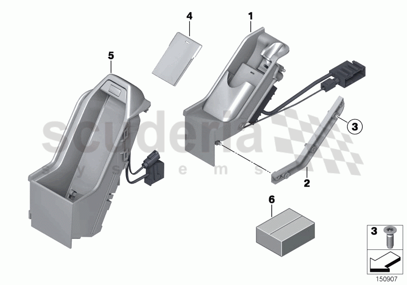 Individual parts, phone handset/mounting of Rolls Royce Rolls Royce Phantom