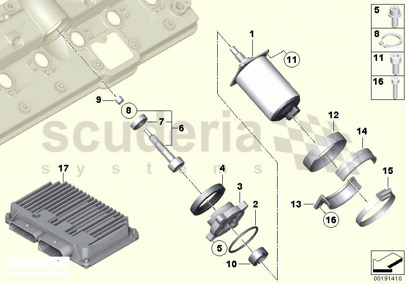 Valve timing gear, actuator, cntrl unit of Rolls Royce Rolls Royce Phantom Coupe