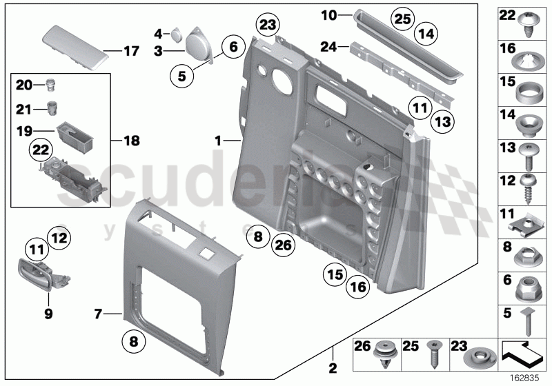 Door trim, rear of Rolls Royce Rolls Royce Phantom Extended Wheelbase