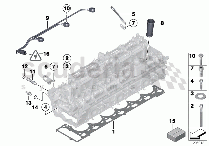 Cylinder Head Attached Parts of Rolls Royce Rolls Royce Phantom Coupe