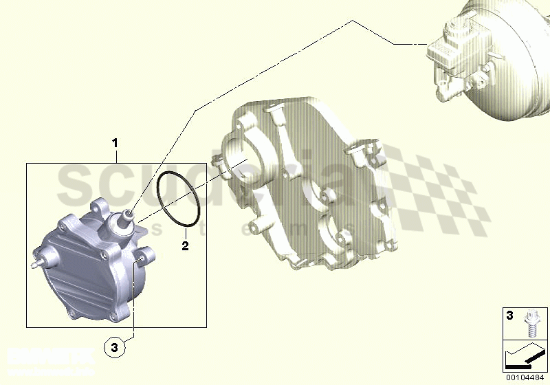 VACUUM PUMP WITH TUBES of Rolls Royce Rolls Royce Phantom Coupe