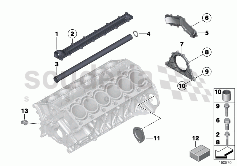 Engine Block Mounting Parts of Rolls Royce Rolls Royce Phantom Coupe