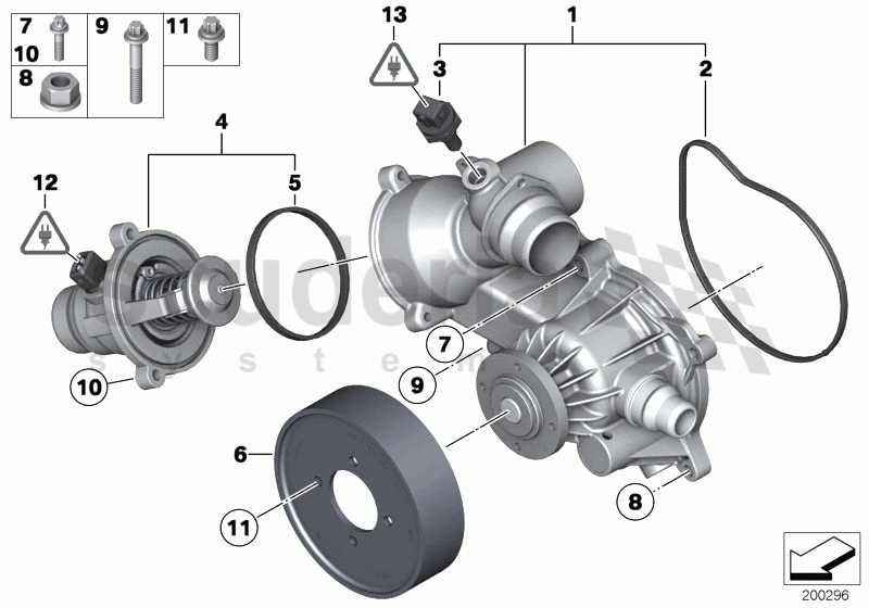 Waterpump - Thermostat of Rolls Royce Rolls Royce Ghost Series I (2009-2014)