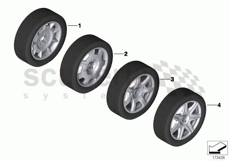 Wheel and Tyre Combinations of Rolls Royce Rolls Royce Phantom