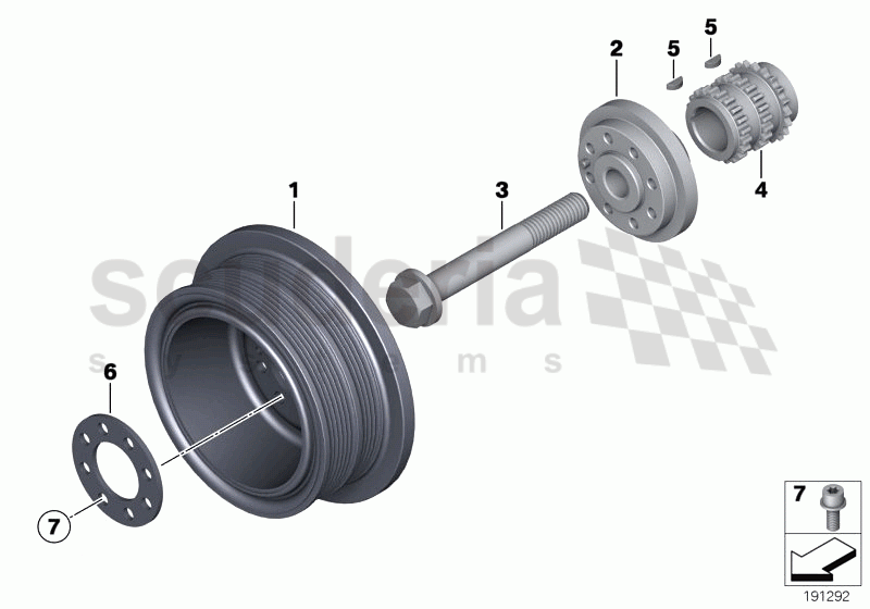 Belt Drive-Vibration Damper of Rolls Royce Rolls Royce Phantom Coupe