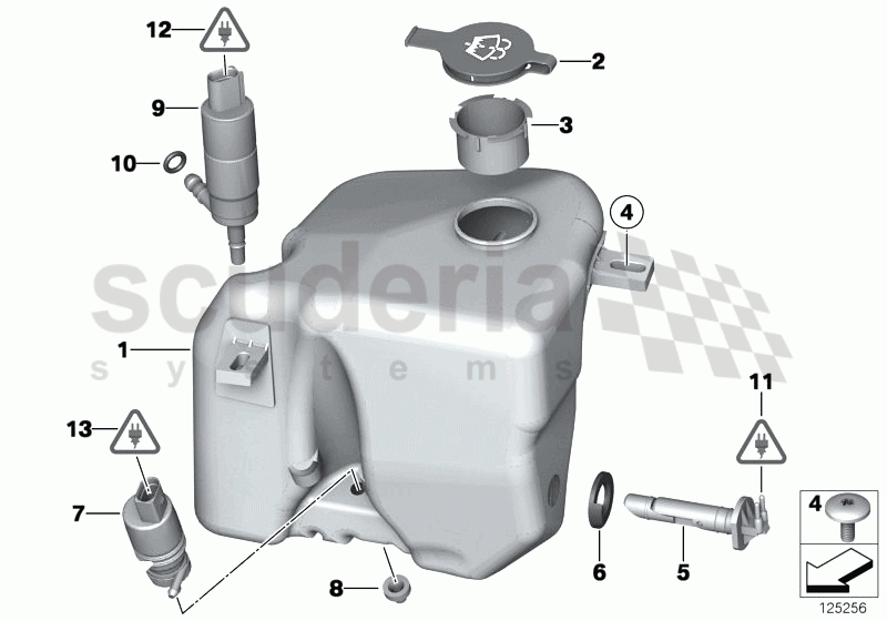 Reservoir,windscr./headlight washer sys. of Rolls Royce Rolls Royce Phantom