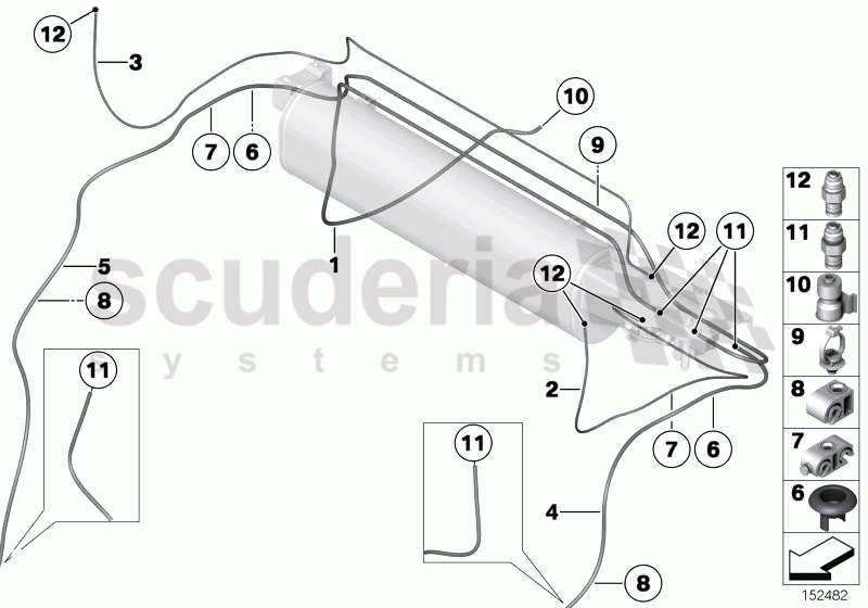 Levelling device/tubing/attaching parts of Rolls Royce Rolls Royce Phantom Extended Wheelbase