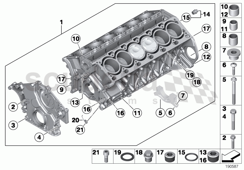 Engine Block of Rolls Royce Rolls Royce Phantom