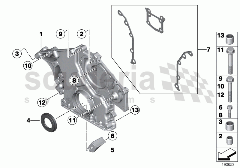 LOWER TIMING CASE of Rolls Royce Rolls Royce Phantom Coupe