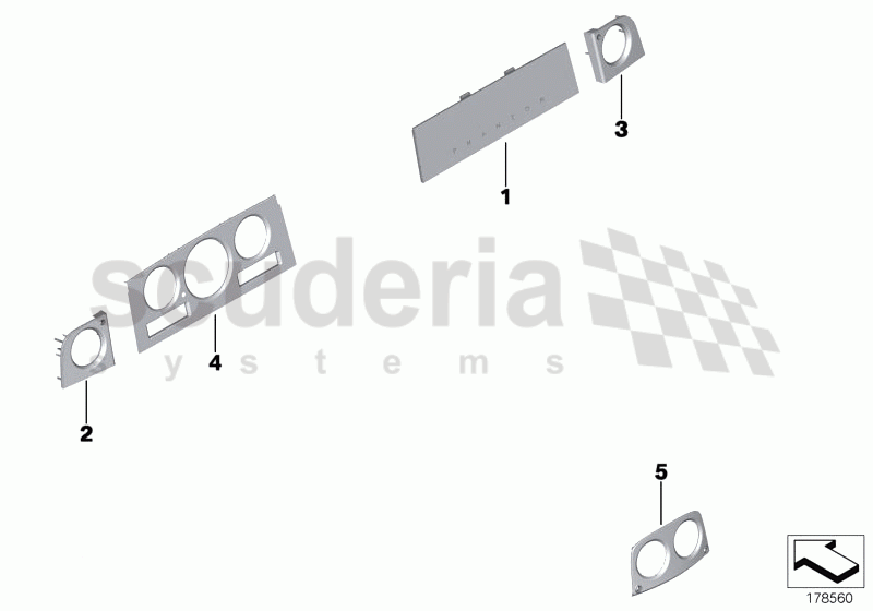 Full metal fascia of Rolls Royce Rolls Royce Phantom Extended Wheelbase