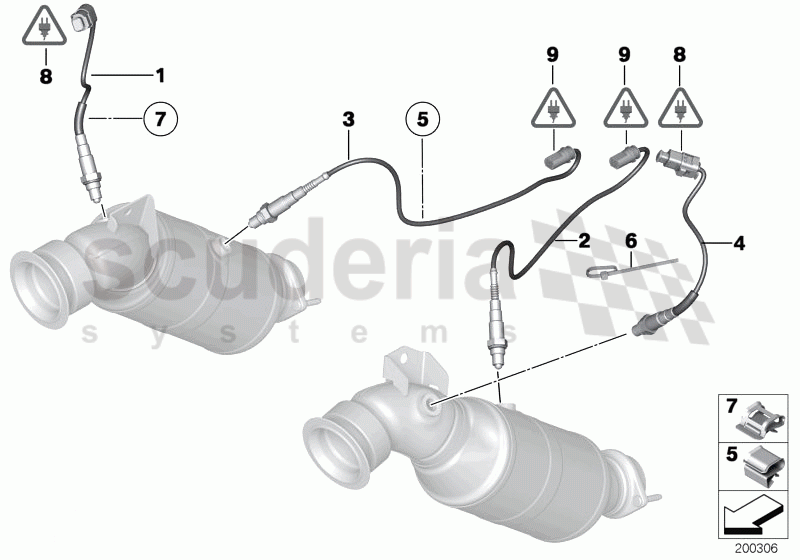 Lambda Probe Fixings of Rolls Royce Rolls Royce Ghost Series I (2009-2014)