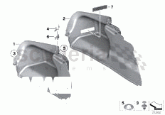 LATERAL TRUNK FLOOR TRIM PANEL of Rolls Royce Rolls Royce Ghost Series I (2009-2014)