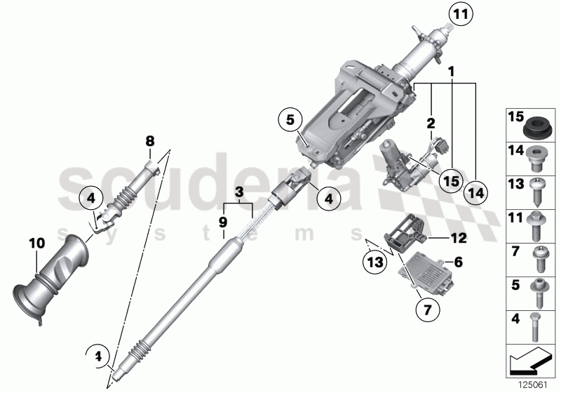 Add-on parts,electr.steering column adj. of Rolls Royce Rolls Royce Phantom Extended Wheelbase