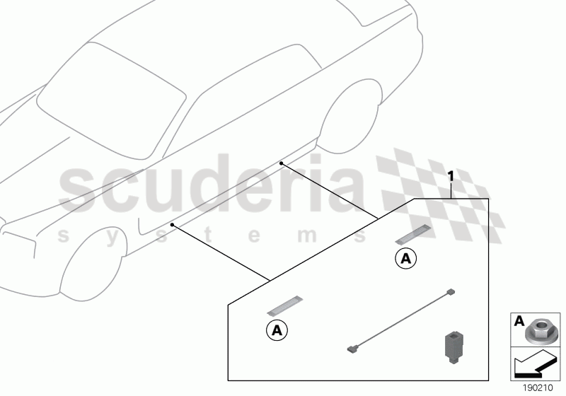 Retrofit, illuminated treadstrips of Rolls Royce Rolls Royce Phantom Extended Wheelbase