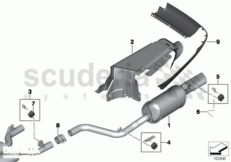 Visible exhaust of Rolls Royce Rolls Royce Phantom Extended Wheelbase