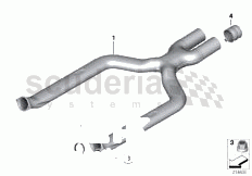 FRONT SILENCER of Rolls Royce Rolls Royce Ghost Series I (2009-2014)