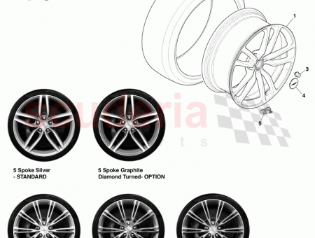 Photo of Wheel Front 20 inch 10 Spoke Forged Silver…