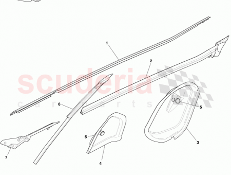 Photo of Weatherstrip Front Dividing Bar RH 12023 10 1011…