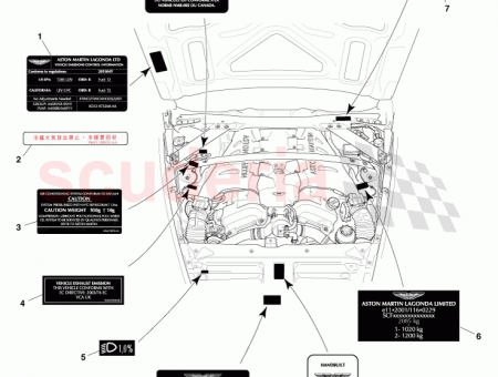 Photo of Manufacturers Plate Assy ROW Volante…