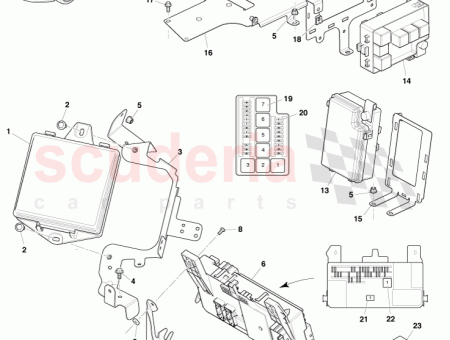 Photo of UNDERSEAT FUSEBOX BRACKET MOUNTING AD43 14A301…